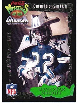 CamMcCasland's tweet image. I really want to talk to @EmmittSmith22 about his @CocaCola #MonstersOfTheGridiron trading card photo shoot. Coke was making football players into monsters. And somehow this is the monster they came up with for Dallas Greatest Running Back.