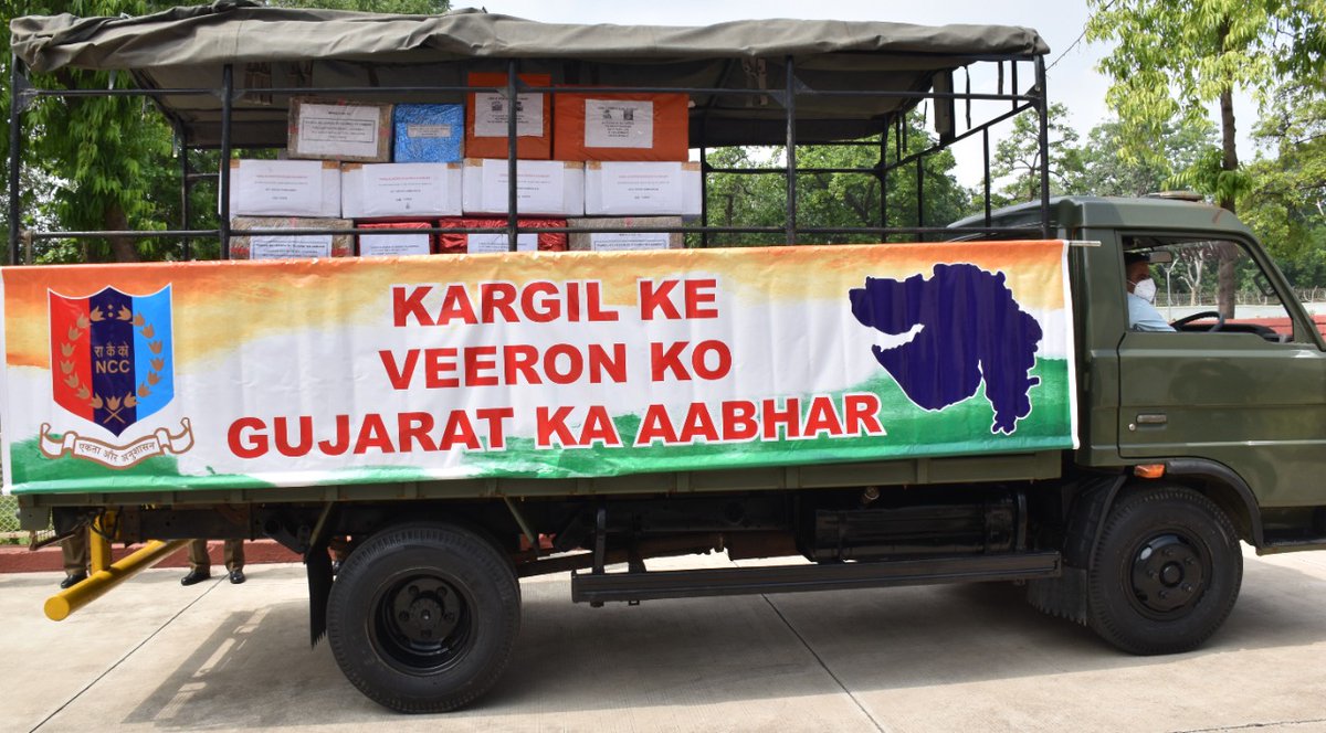 NCC_Dte_Gujarat's tweet photo. #EkMaiSauKeLiye Phase 5 'Kargil Ke Veeron Ko Gujarat Ka Aabhaar' a Stupendous Success as the cards reach our Soldiers.Gujarat NCC Dte is Grateful to the Hon'ble Chief Minister Gujarat for his support to Phase 5
@DefencePRO_Guj
@HQ_DG_NCC @CMOGuj @imBhupendrasinh @drajaykumar_ias https://t.co/6CDaYvjLjx