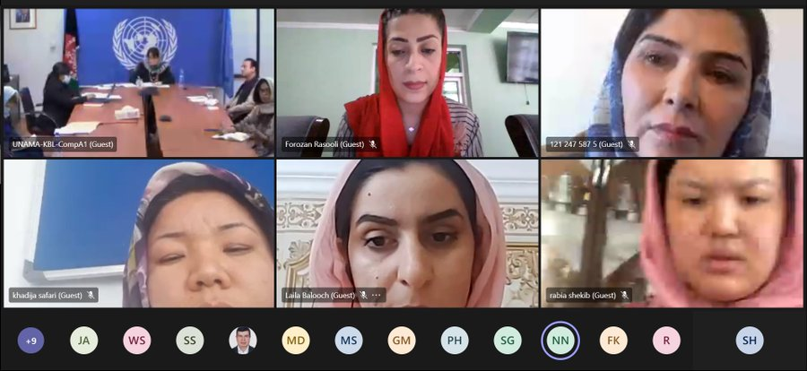 EPD_AFG's tweet photo. EPD facilitated @WIPS-Afg and #ProvincialWomenNetworks virtual interaction with #UNSRSG @DeborahLyonsUN and her team. They talked about women challenges, increased violence, the peace process and way forward. 

@NLinAfghanistan 
@CordaidAF 
@forozan_rasooli https://t.co/n72H3b3tix