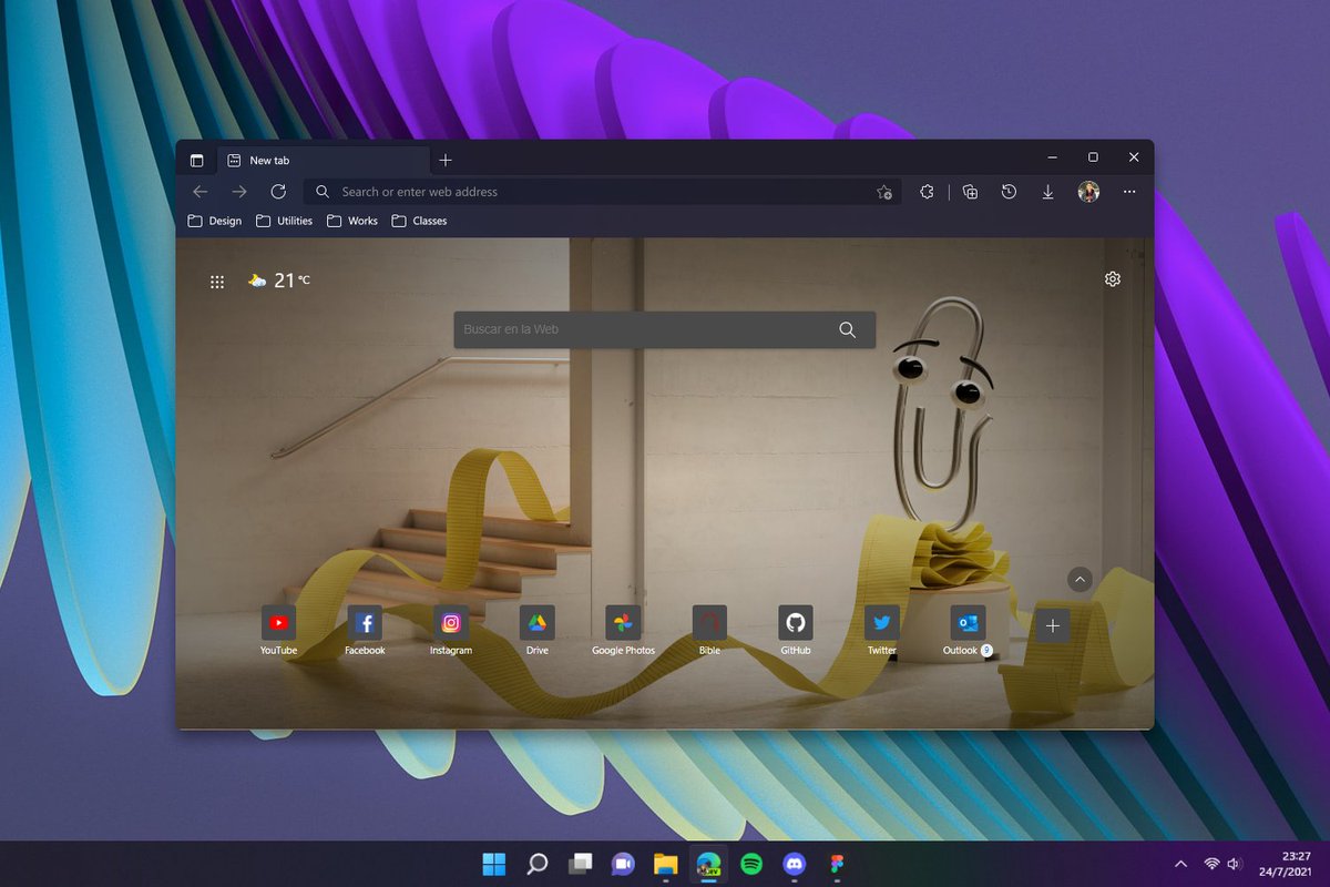 I make a concept of Microsoft Edge header with Mica applied (not only on the title bar background).

This is an attempt of Mica.

<a href="/zeealeid/">Zee-Al-Eid Ahmad</a> thoughts?