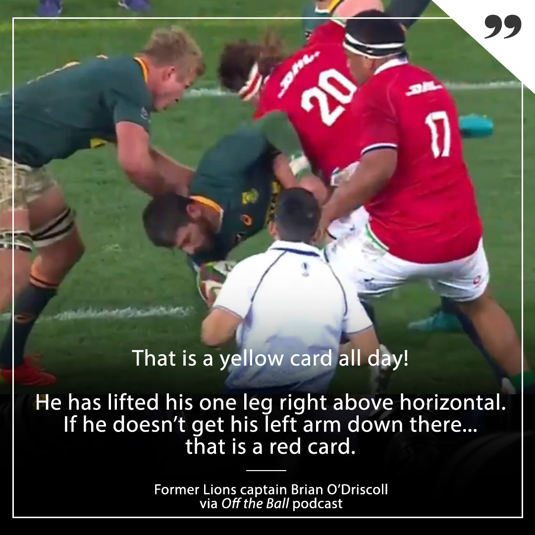 espnscrum's tweet photo. There was some contentious decisions during the #SAvLIO match, perhaps none more than the Hamish Watson tip tackle.
Do you agree with Brian O'Driscoll? π€ https://t.co/ugUI39QgRQ