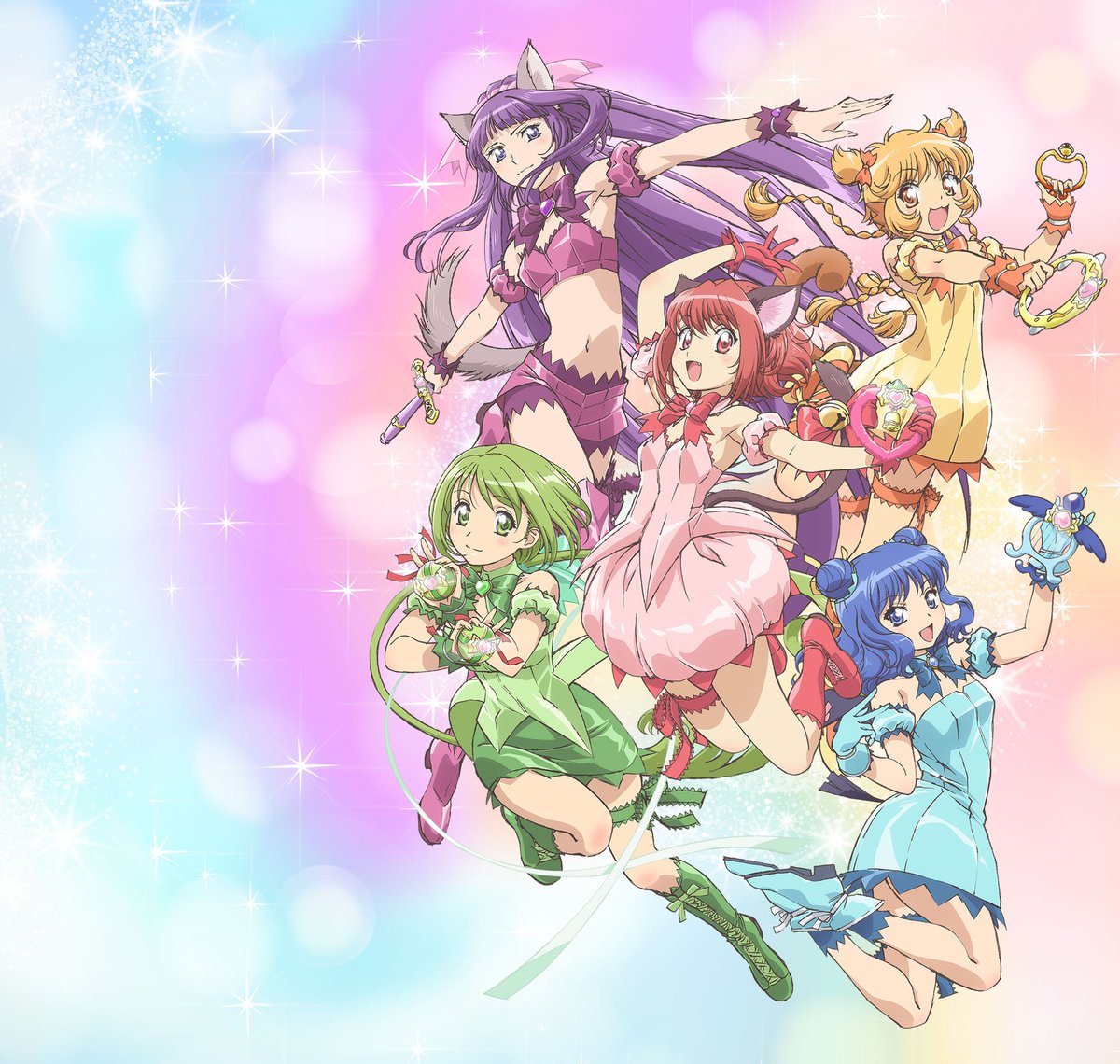 Madchaan's tweet photo. Decided to edit the new TMM artwork with their old outfits instead of their redesigns,here's a side by side!
Don't get me wrong,I'm super excited for this reboot,I just really love the original outfits,,
Thread ⤵️
#tokyomewmew #TokyoMewMewNew #東京ミュウミュウ #TMM https://t.co/7zgBGmgamX