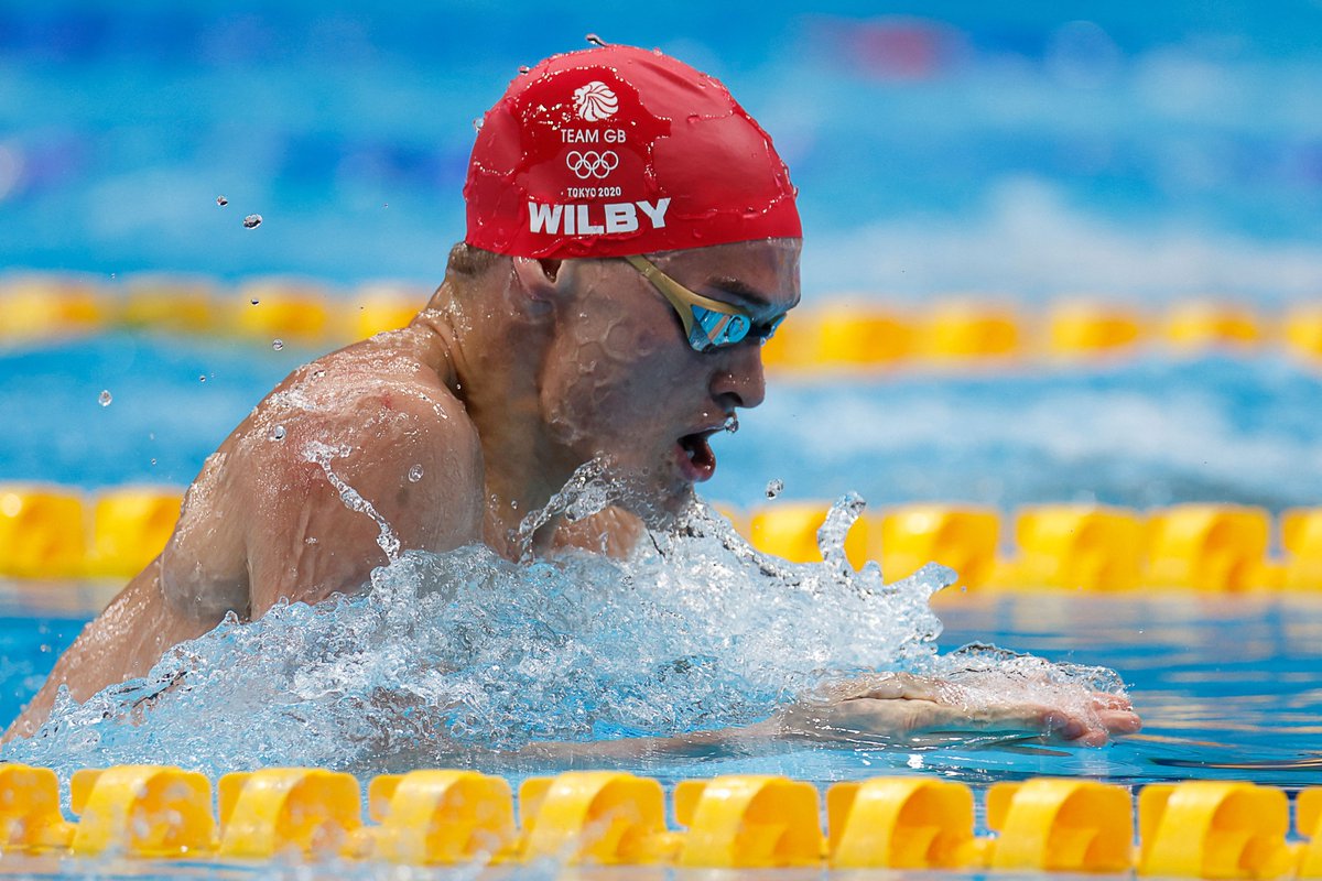 Aquatics_GB's tweet photo. All eyes on will be on this final tomorrow morning! 👀🏁

@adam_peaty and @jameswilby continue to impress in qualifying safely from the Men's 100m Breaststroke semi-finals #Tokyo2020 https://t.co/XcWLeCL6Kf