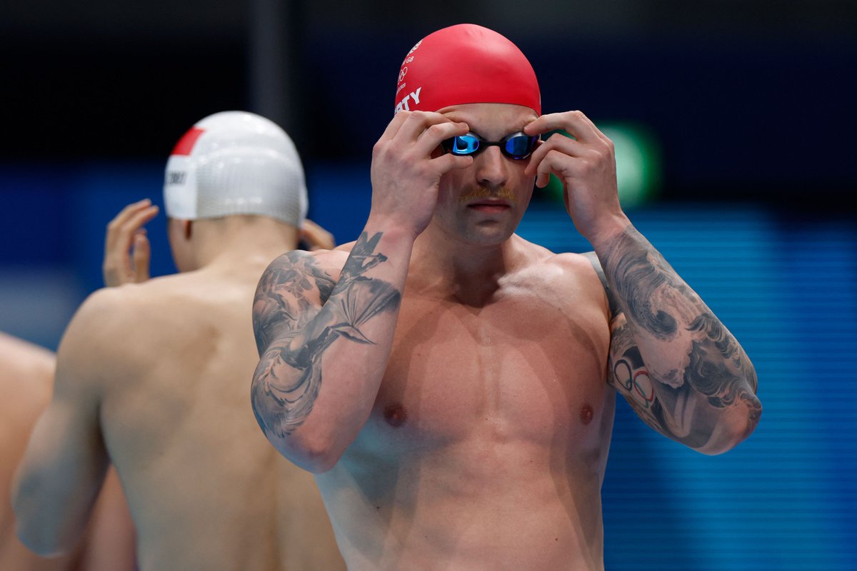 Aquatics_GB's tweet photo. All eyes on will be on this final tomorrow morning! 👀🏁

@adam_peaty and @jameswilby continue to impress in qualifying safely from the Men's 100m Breaststroke semi-finals #Tokyo2020 https://t.co/XcWLeCL6Kf