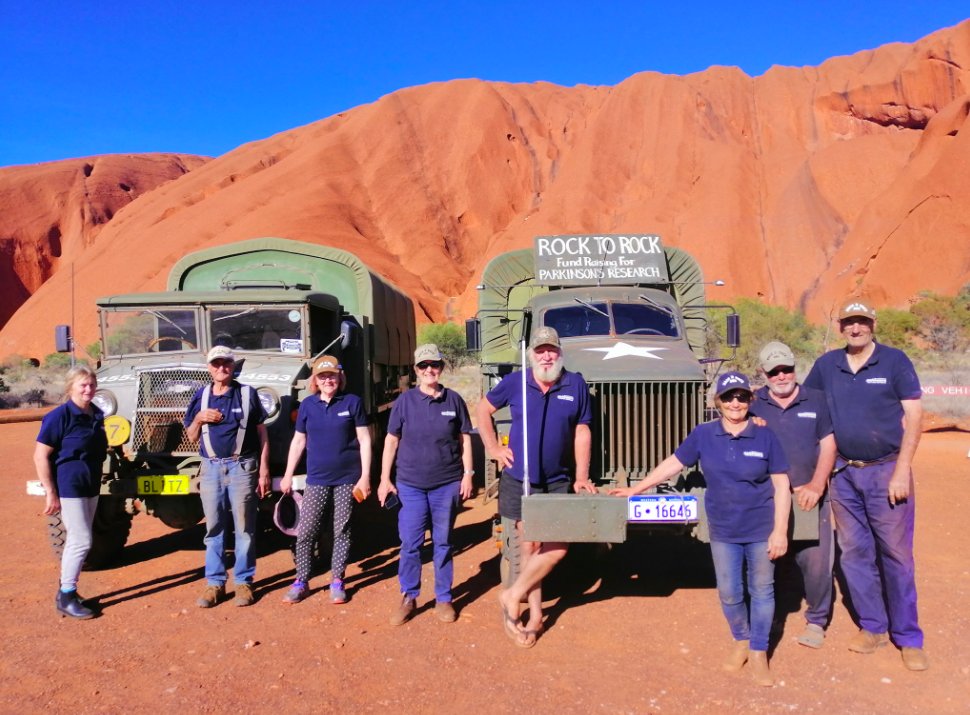 RFTTE (@rftte) on Twitter photo Congratulations! 3 truckie mates finished a 3000km trip from Geraldton to Uluru, each driving a restored WWII military truck, to raise money for a cause close to their hearts MORE HERE: bigrigs.com.au/index.php/2021… Images c/o Pearl Marriott via RFTTE.com <a href="/BigRigsnews/">Big Rigs Newspaper</a> Congratulations! 3 truckie mates finished a 3000km trip from Geraldton to Uluru, each driving a restored WWII military truck, to raise money for a cause close to their hearts MORE HERE: bigrigs.com.au/index.php/2021… Images c/o Pearl Marriott via RFTTE.com <a href="/BigRigsnews/">Big Rigs Newspaper</a>