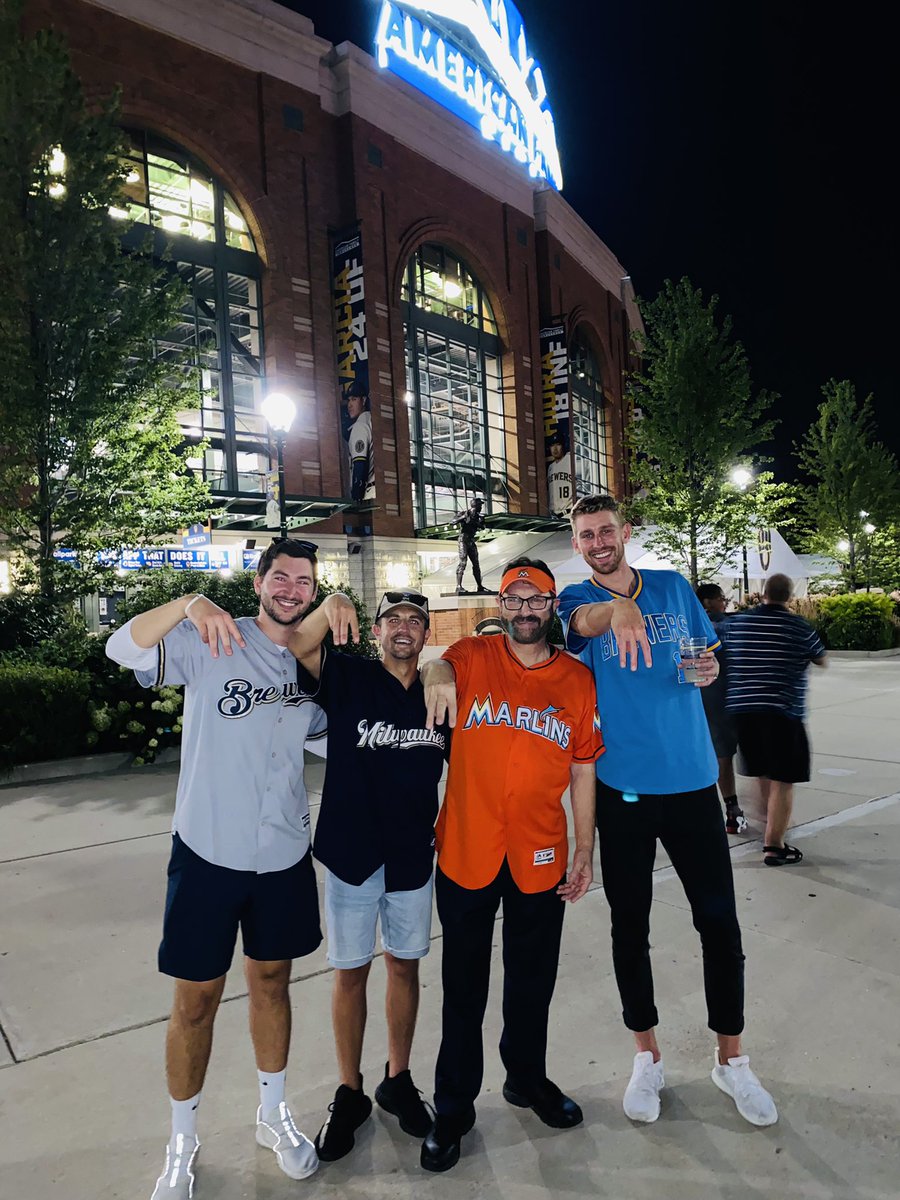marlins_man's tweet photo. Had SO MUCH FUN at @brewers @whitesox 

I94 World Series??? https://t.co/Oec7hZe8aq