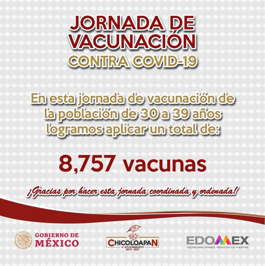 GChicoloapan's tweet photo. ¡8,757 gracias! #Chicoloapan #1erdíadevacunación #30a39 https://t.co/cGChjW1ZeQ