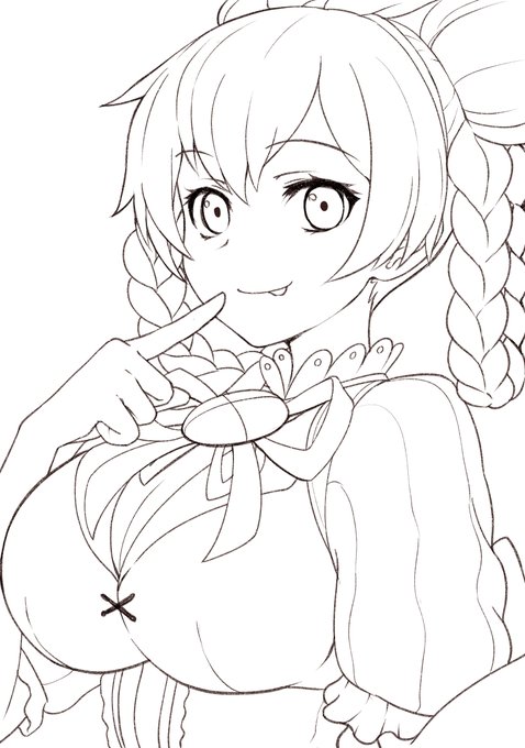 線画がんばった気がする 