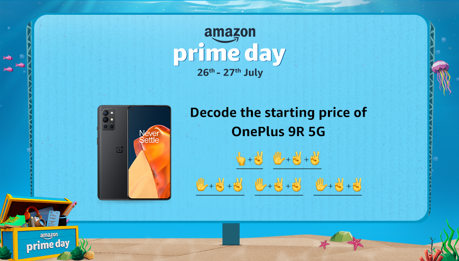 Tell us the starting price in the comments below using the #SmartphonesOnAmazonPrimeDay, #AmazonPrimeDayOnePlus9R5G and stand a chance to win the OnePlus 9R 5G. The Contest ends at 2:00 pm today!