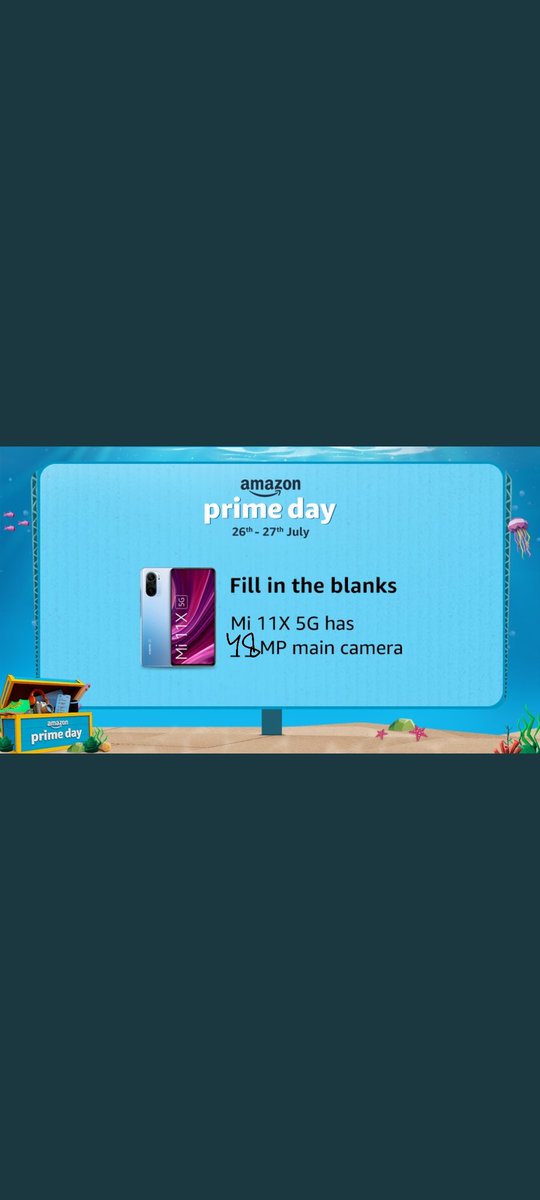 BhatWamiq's tweet photo. @amazonIN #SmartphonesOnAmazonPrimeDay #AmazonPrimeDayMi11X5G. https://t.co/l0Xjbwo2Bs