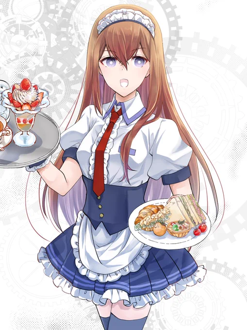 紅莉栖ちゃんのお誕生日お祝い着替え祭り17。
ミニスカ・絶対領域というめっちゃレアな衣装で初めて見たときは目が飛び出たっっ!ありがとうありがとうっっ(拝み)

【17】メイド服2(アニONカフェコラボ)
#牧瀬紅莉栖生誕祭2021 