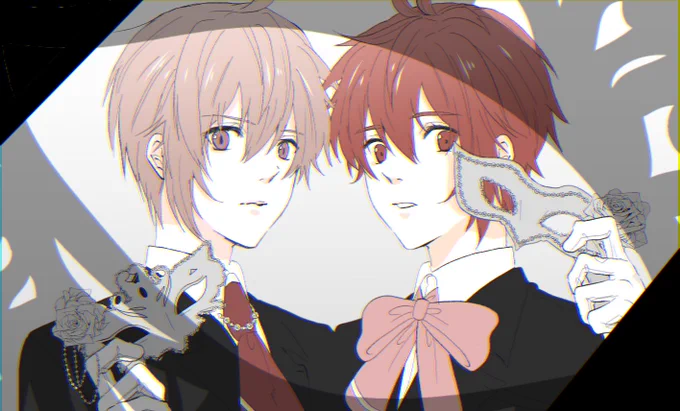 私が一番最初に描いたアイナナのイラストは双子です 