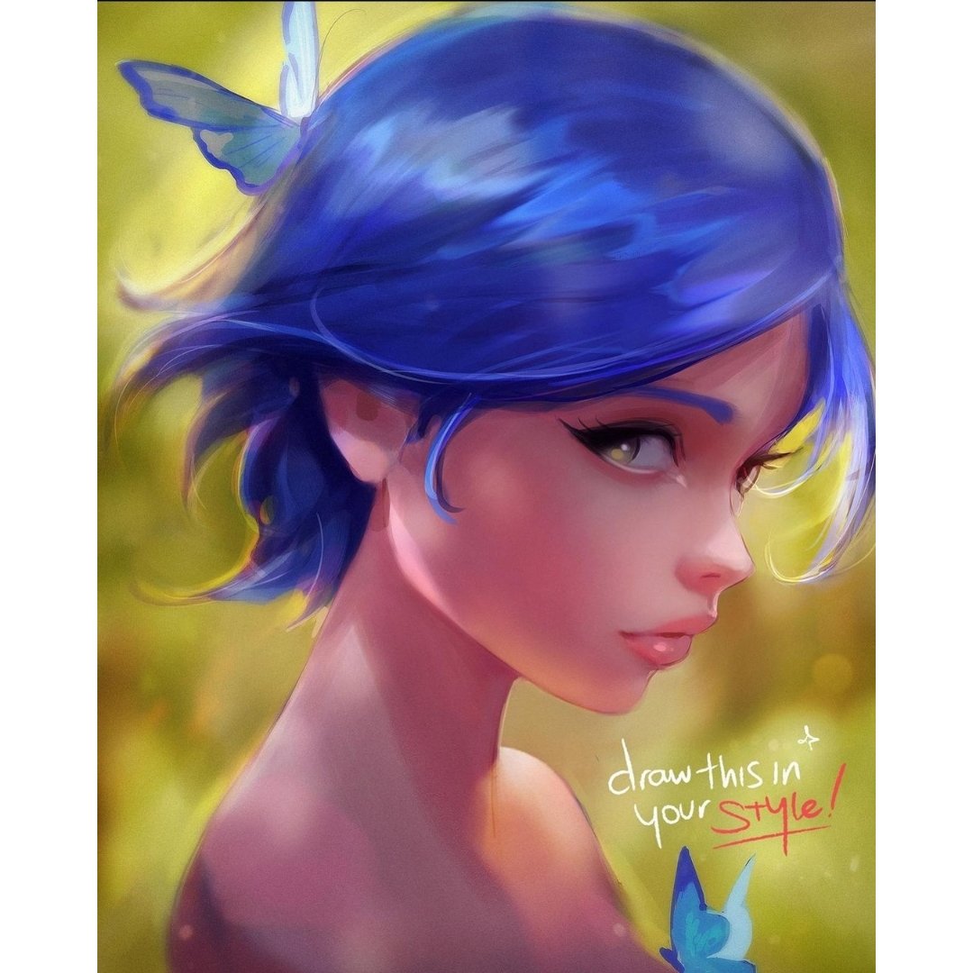 BeatRadical's tweet photo. Flutter~ 🦋
.
A quick one, to commemorate @Rossdraws 's gorgeous new artbook! 😳🖌
.
#Bloom2DTIYS #Bloom2 #drawthisinyourstyle #DTIYS https://t.co/0SEYKeTBoQ