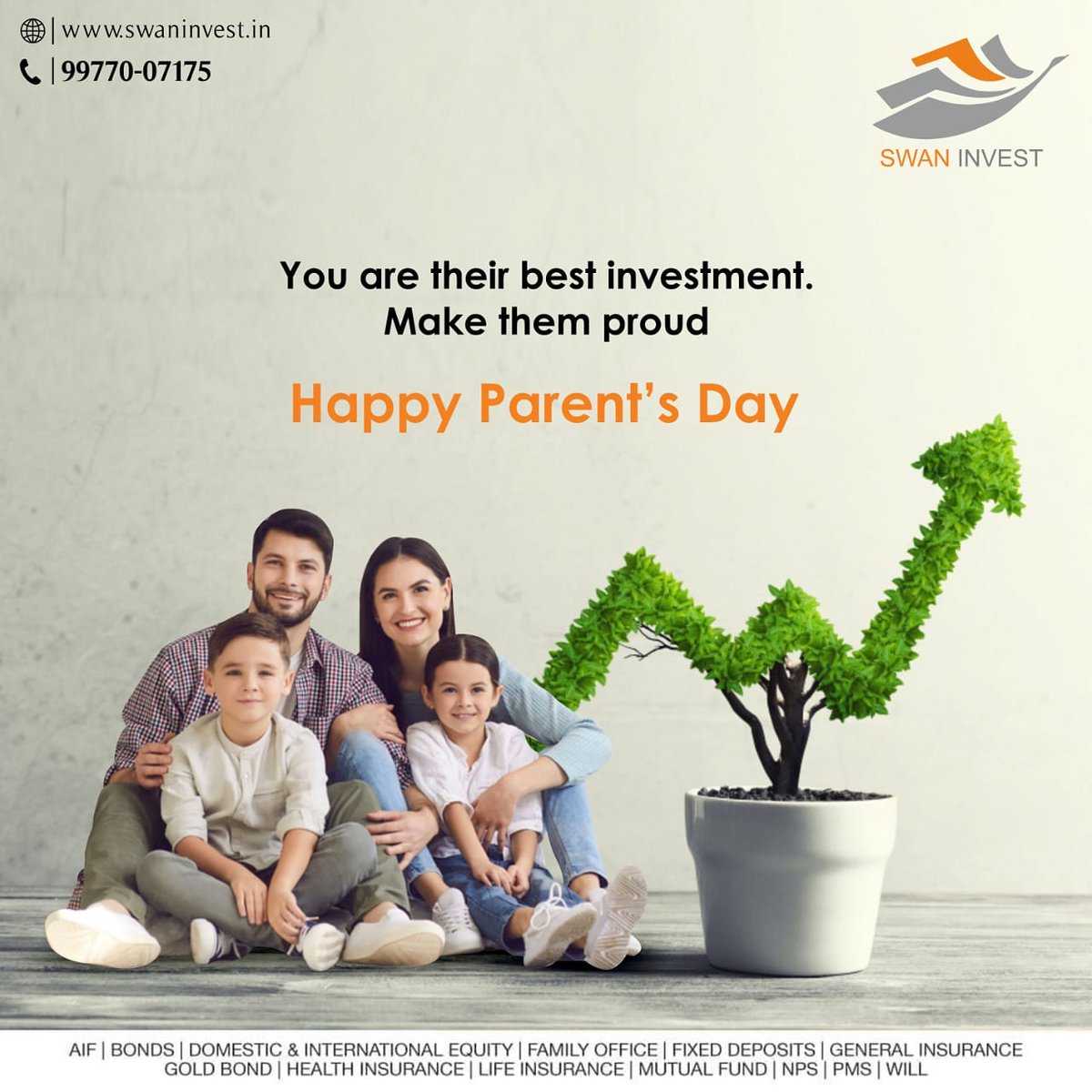 InvestSwan's tweet photo. ✨Team Swan Invest wishes you all a very lovely Parents' Day! 💐

 #parentsday2021 #HappyParentsDay 
#parentsday #parents #SwanInvest #bestinvestment #love #care #retweet https://t.co/NYZA7duNQA