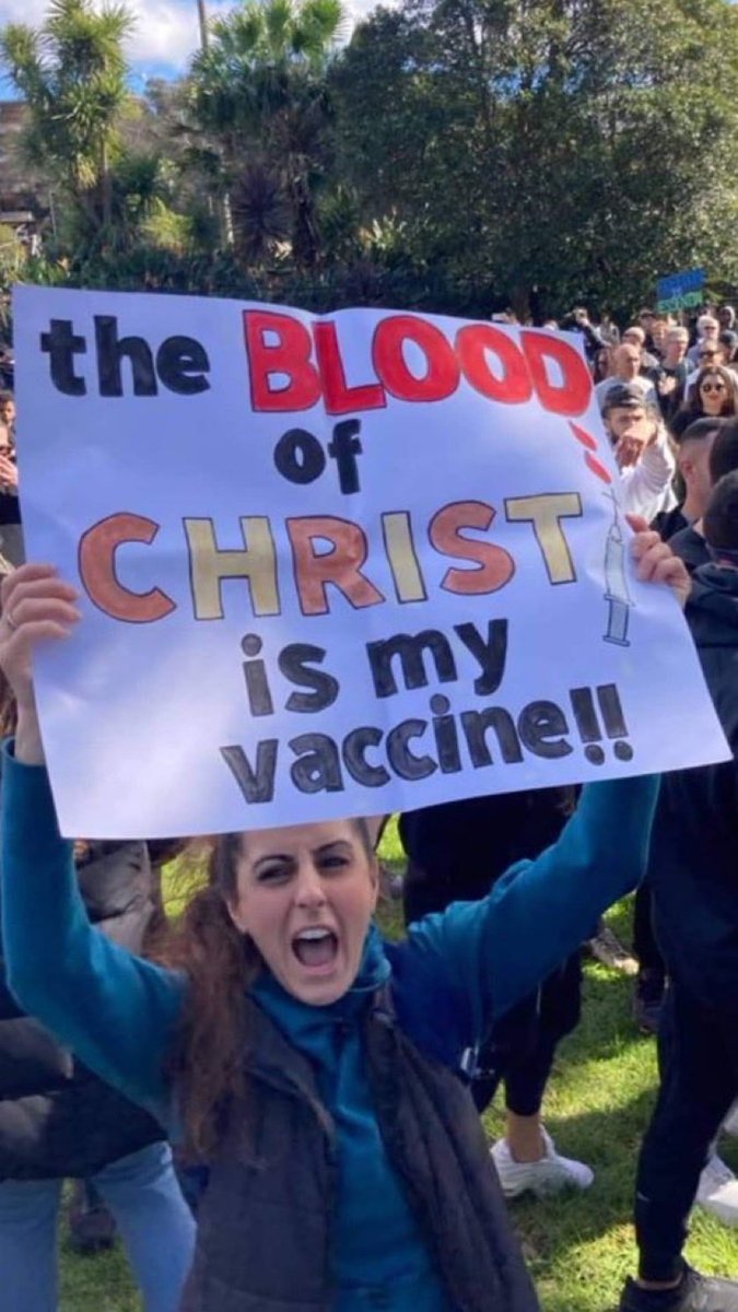 The blood of Christ is not my vaccine. But it is my confidence. His blood atones for my sin and washes me clean of guilt and shame.
Christ is not opposed to medicine - God uses doctors. 
Jesus doesn’t promise to keep us healthy - especially if we engage in risky behaviour.