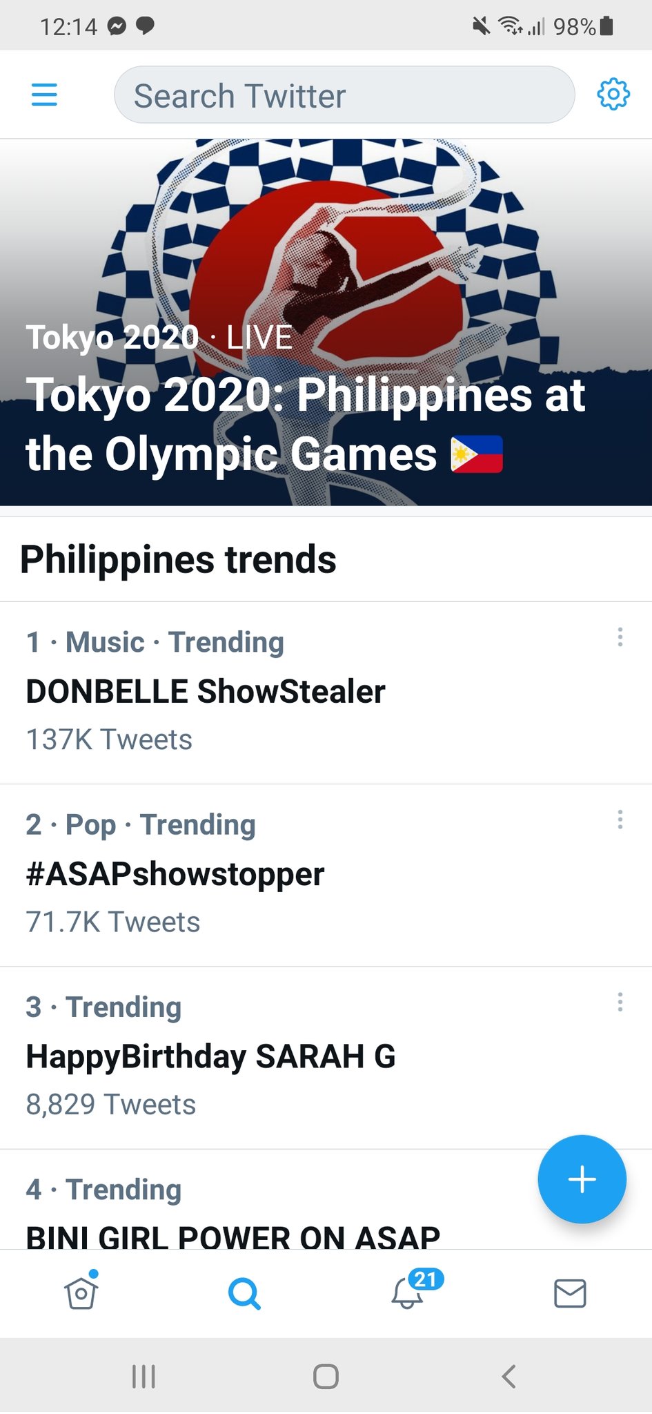 SARAH GERONIMO DAY 
HAPPY BIRTHDAY SARAH G is now trending at number three. 