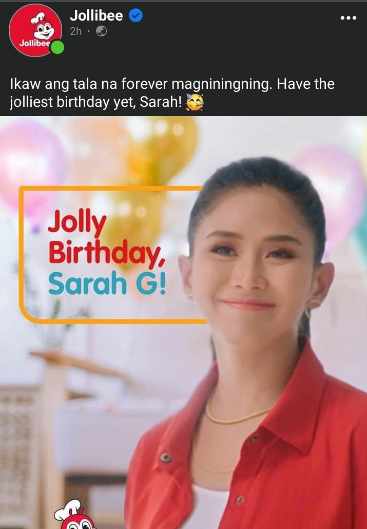 SARAH GERONIMO DAY

HAPPY BIRTHDAY SARAH G 