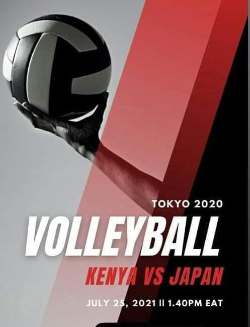 Our volleyball team Malkia Strikers, will be playing against home team Japan.Let’s go Kenya! #TeamKenya #YouAreTheReason