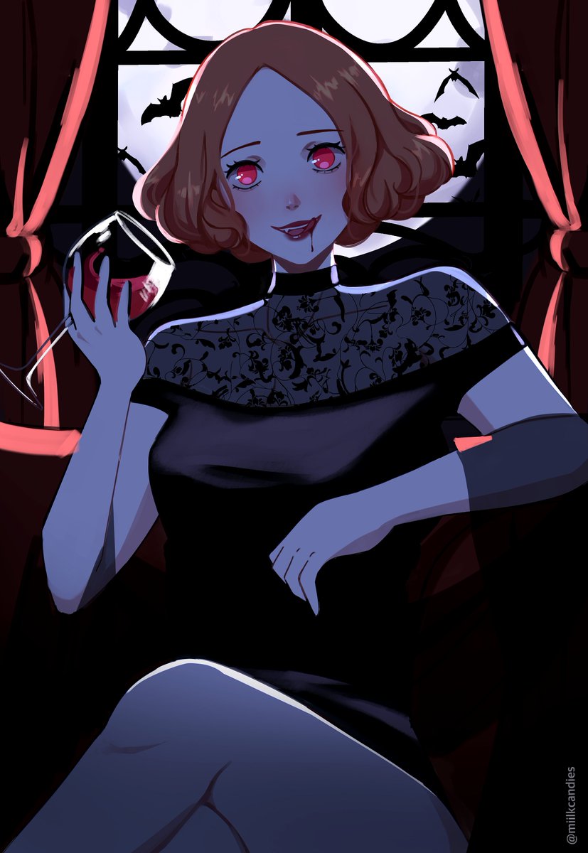 miilkcandies's tweet photo. / tw blood (just a little tho lol)
vampire haru 🦇 i've been consuming lots of vampire media lately

#persona5 https://t.co/roOvPf0XcT
