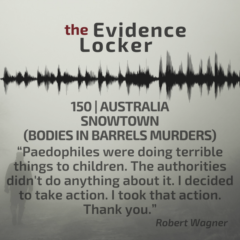 EvLockPodcast's tweet photo. Our 150th episode and the last in our Blockbuster series coming your way tomorrow...
#truecrime #podcast #evidencelocker https://t.co/M29K9hGEPc