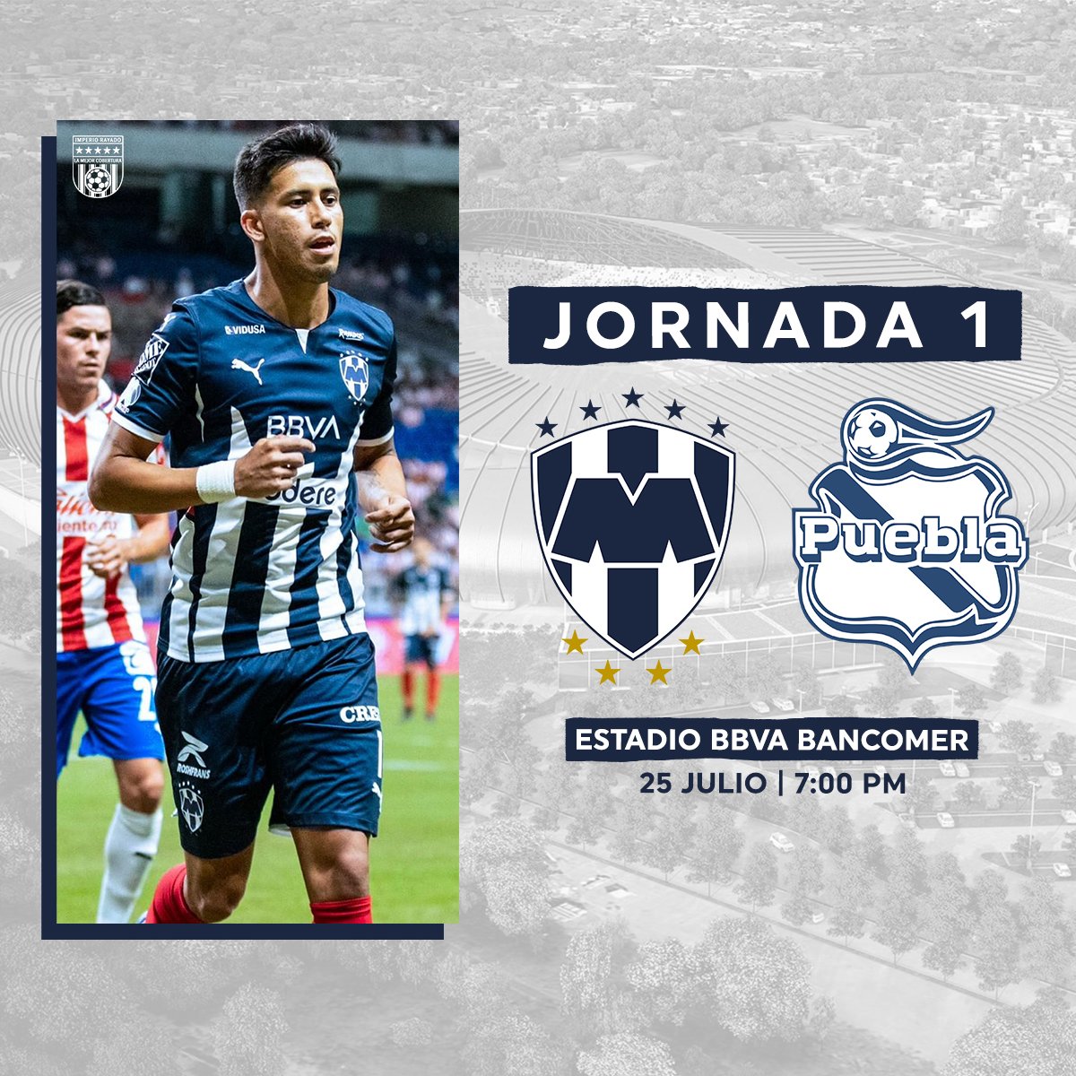 RayadoImperio's tweet photo. ¡HOY ES EL DÍA! ¡SE TERMINÓ LA ESPERAN ¡HOY JUEGA EL CLUB DE FÚTBOL MONTERREY! 💙🤍 https://t.co/RC6MzPJYLN
