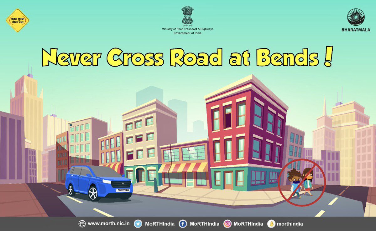 MORTHRoadSafety's tweet photo. #SadakSurakshaJeevanRaksha https://t.co/zQsn7uILKU