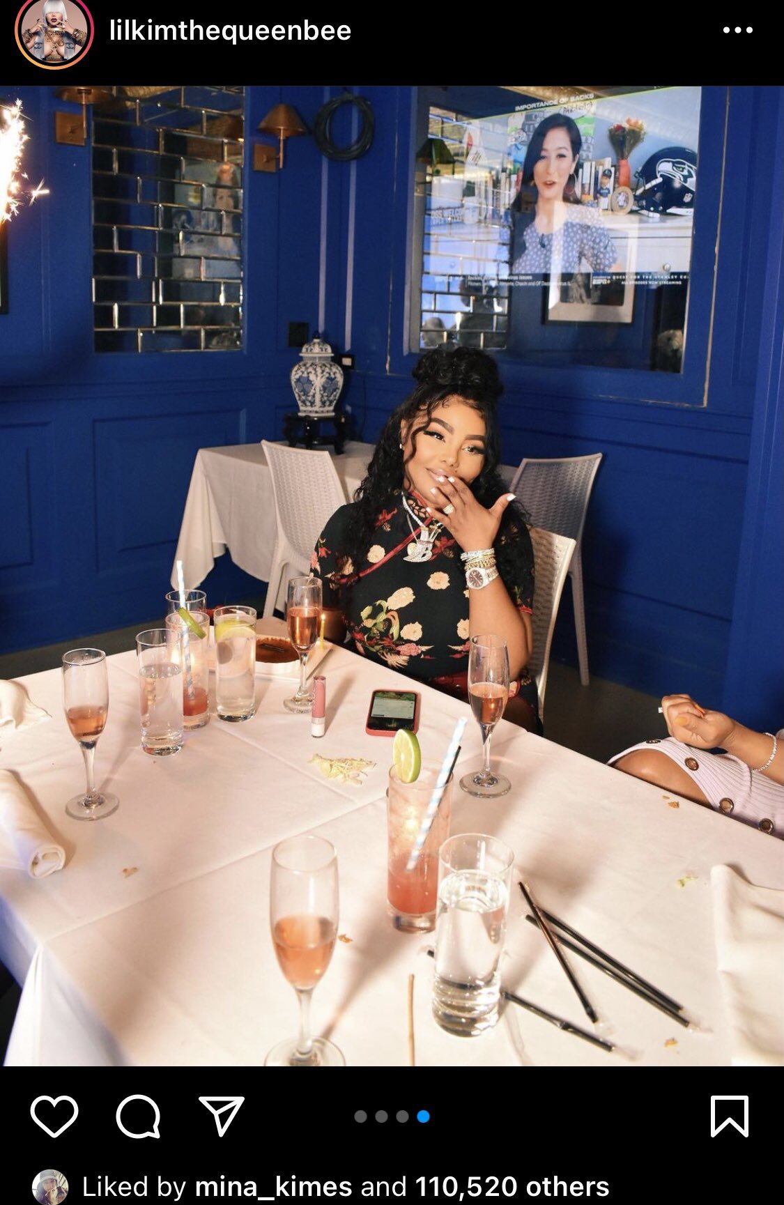 Why does it look like is at Lil Kim s party via zoom wishing her a happy birthday 