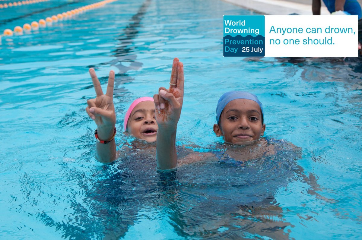 Today is the 1st WORLD DROWNING PREVENTION DAY
The most important measure to prevent drowning is to learn swimming and water safety skills. Swimming is a life skill &amp; life saving skill that everyone must know!
#drowningpreventionday #drowningprevention #Worlddrowningpreventionday