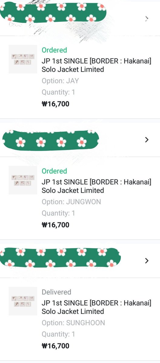 omokpopstore's tweet photo. #omoUpdate
___
(25/7) Hi everyone !! To all yang already bought hakanai solo jacket limited from us, only sunghoon has been delivered to us. Jungwon and jay belum ππ we will ask them to deliver these 3 together for a smoother process thank you for your patience ππ§ https://t.co/QpHZELLqwj