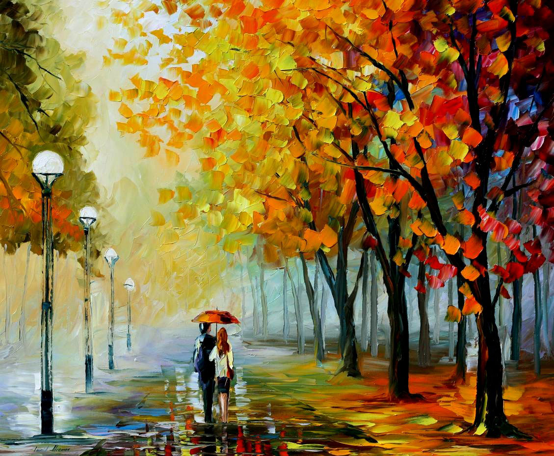 SammersDoc's tweet image. FALL DRIZZLE — PALETTE KNIFE Oil Painting On Canvas By Leonid Afremov afremov.com/fall-drizzle-p…