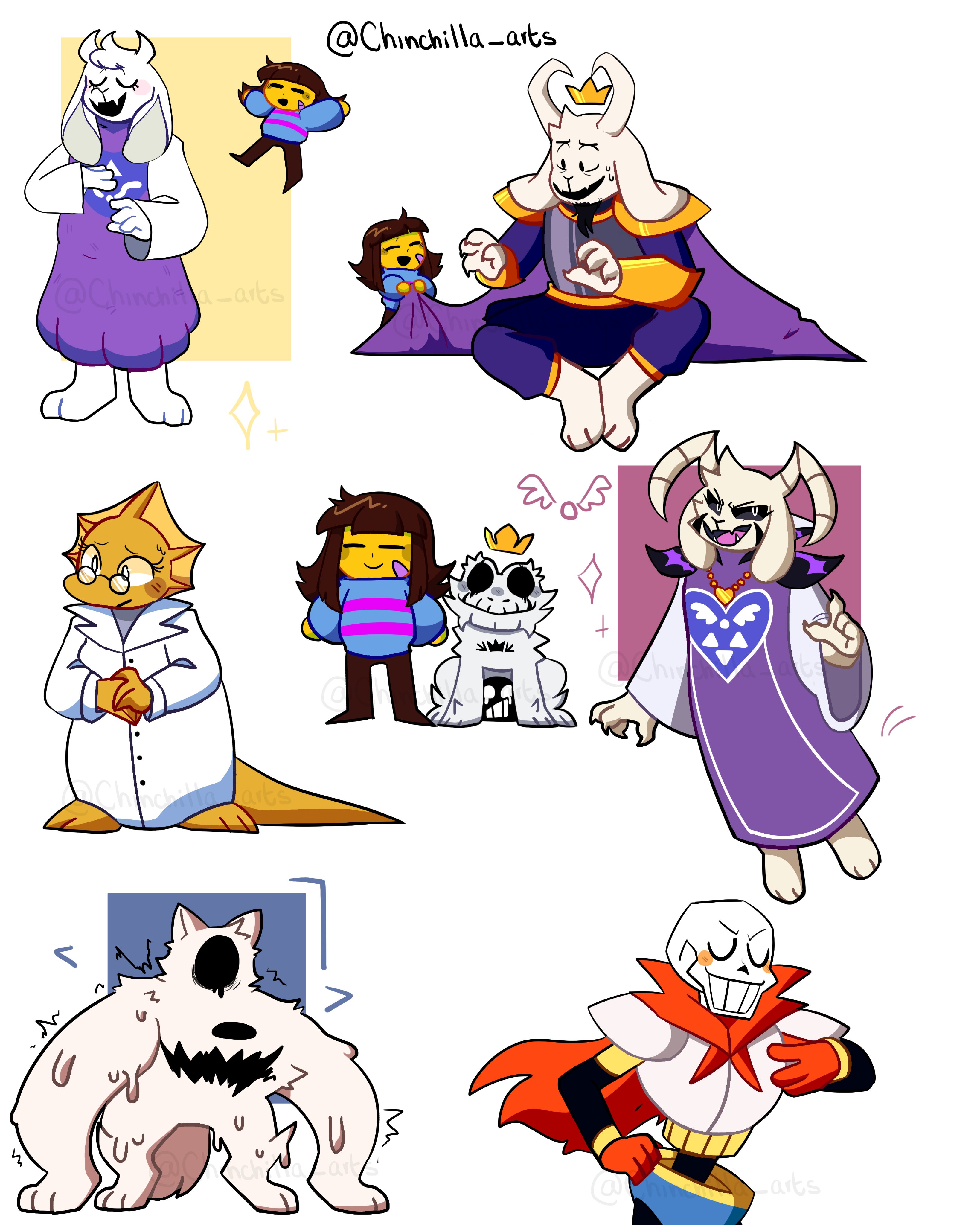 strongest zooble fan on X: some undertale characters but they are based on  their early designs :]] #undertale  / X