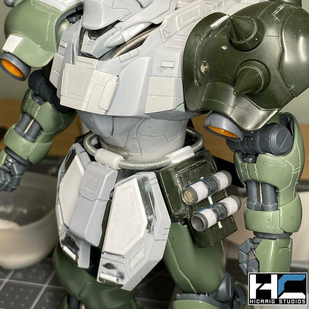 HiCraigStudios's tweet photo. Started scratch building the side skirt grenades before my next trip. Needs more detailing but I carved out the skirts so we are keeping them👍
-
-
-
-
-
 #gunpla #gundam #customize #create #makeart #mecha #plamo #bandai #plamodel #plasticmodel #plast… https://t.co/qDcHfJLXvP https://t.co/1Ah5kGMk78