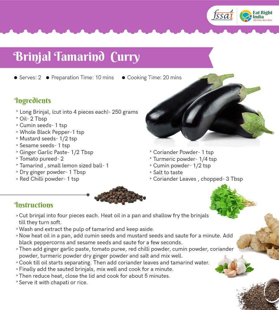 This #BrinjalTamrind Curry  tastes delicious. Try out the recipe today!

#eggplant
#brinjal
#Reciperavivar