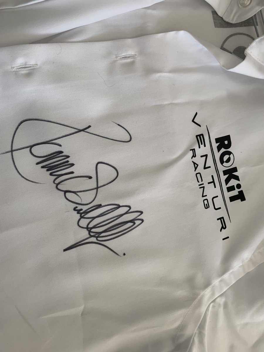 rokit's tweet photo. COMPETITION TIME. Simply RT and follow this account adding the hashtag #WeAreROKiT and you could win the shirt Ronnie wore yesterday for @VenturiFE https://t.co/yH00ecmyws