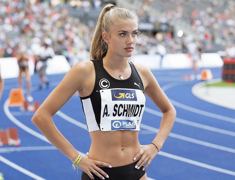 たぬ オリンピック陸上ドイツ代表のアリカ シュミットさん美貌オバケでしょ 8月5日女子4 400r出場日本時間19時です 全力で応援します