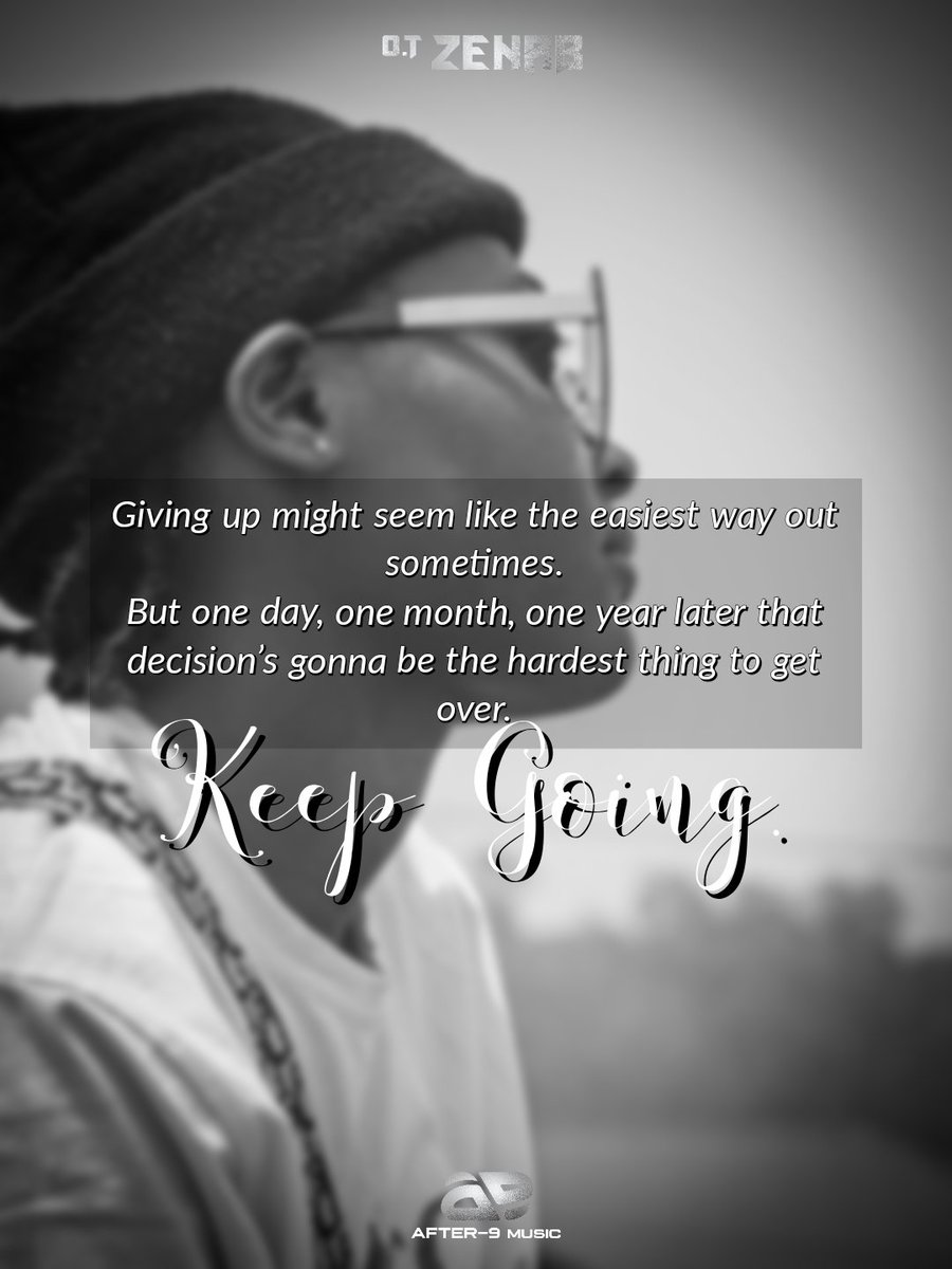 otzenab's tweet photo. Would you rather give up now and risk regret or push through?

Have a blessed day guys
#TRHJB ✊🏽 https://t.co/8f4hLUZZxm