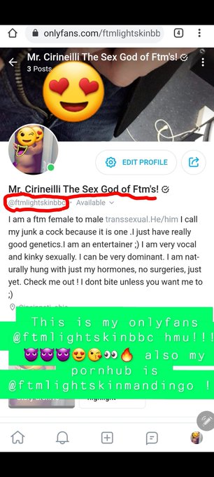 Helllooo everyone!!! I am Yahshuwa the FTM sex GOD hmu :) https://t.co/DDtvy6H0zU