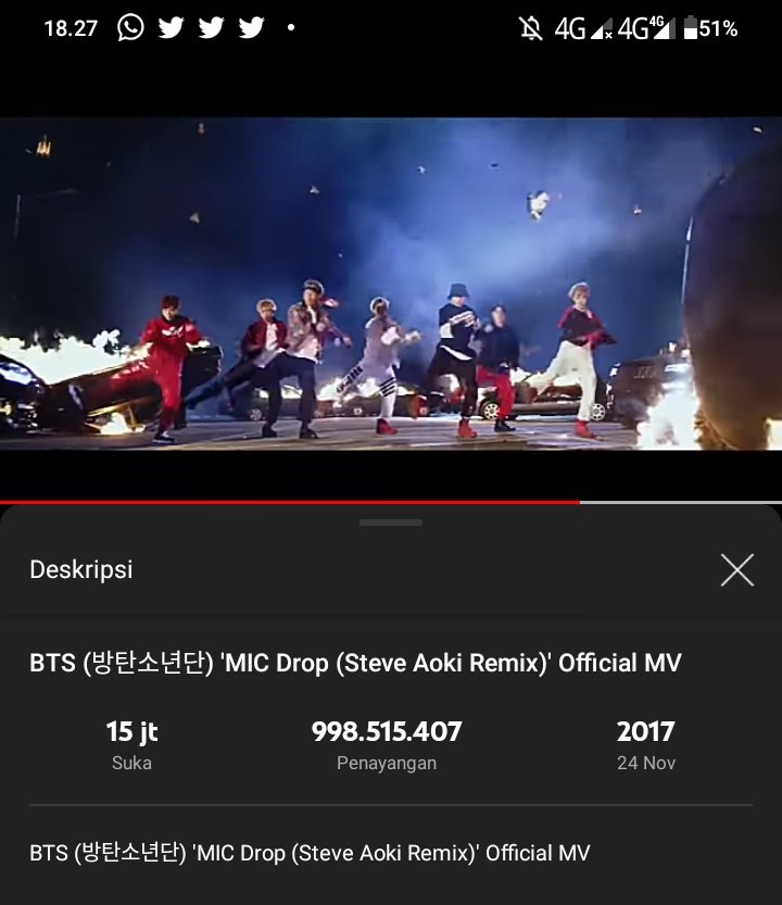 blabulet's tweet photo. Dikit lagi myy!! Yuk bisa yuk 1B
#MicDropTo1B
#streamingMicDrop https://t.co/UCaUM6ZdEf