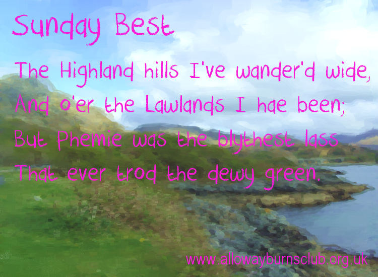 Sunday Best: Excerpt from 'Blythe Was She' by Robert Burns (1787).  #TheBard  #RobertBurns  #Scottish  #Poetry