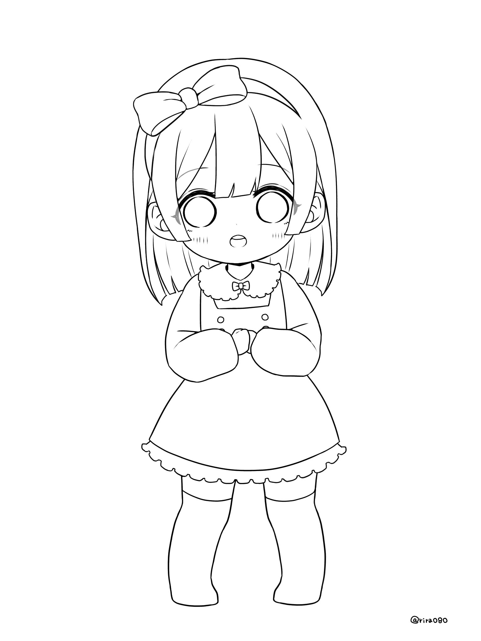 Rira フリー線画配布してる人 練習用に フリー線画 Riraの線画 T Co Uidmxhhxxw Twitter