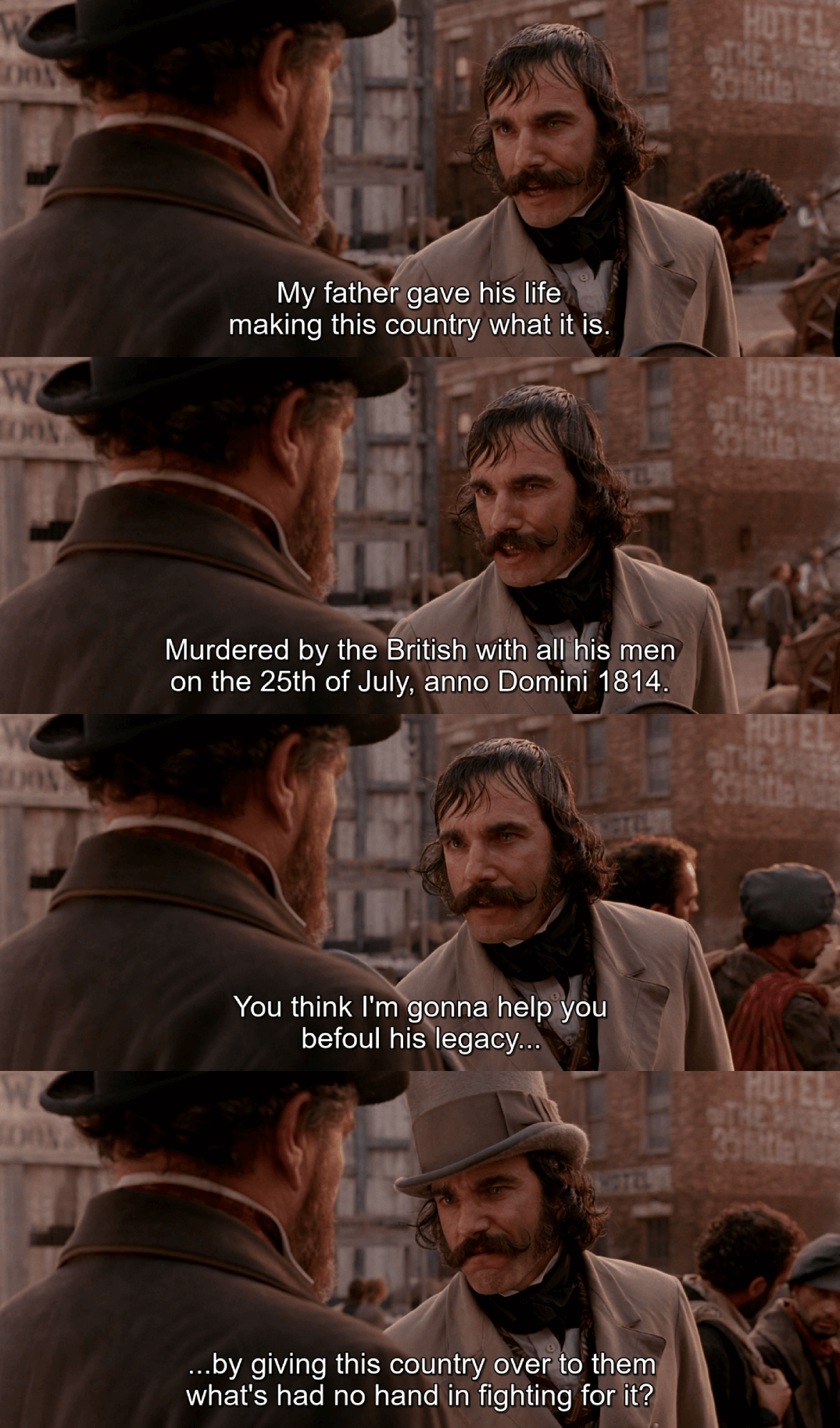 Bill The Butcher Quotes Dates In Movies On Twitter: "Jul 25Th 1814 - Bill "The Butcher" Cutting's  Father Was Murdered By The British #Gangsofnewyork Https://T.co/4Rrq8G2Uu6"  / Twitter