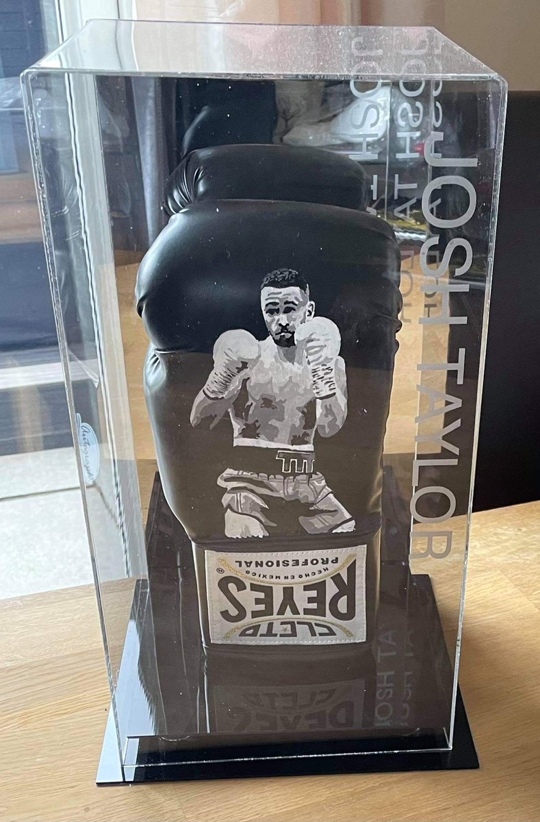 SecondsOutBA's tweet image. Gloves that I’ve recently painted. Great for collecting and signings. Clients worldwide. Can people share please Message me @StGeorgeGroves @ColinMiddlemas @JoshTaylorBoxer @NigelGBenn @MoPrior @leeselby126 @BritBoxingBlog @BoxingMonthlyED @England_Boxing