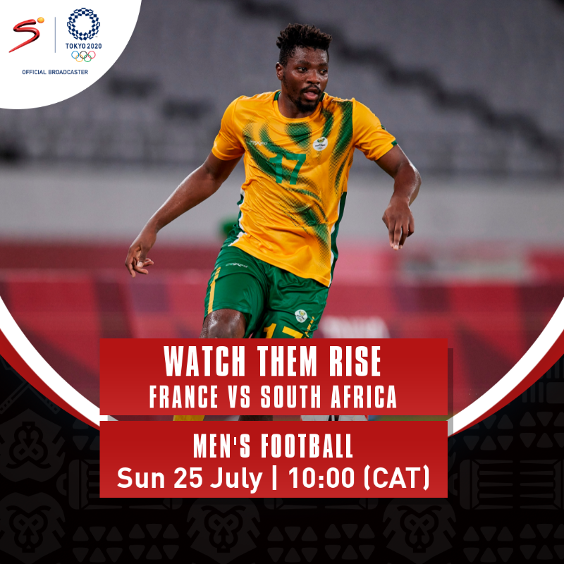 SuperSportTV's tweet photo. South Africa and Côte d'Ivoire both take to the football field in #Tokyo2020 this morning. 

🇿🇦 Live on Olympics 3
🇨🇮 Live on Olympics 8 (SA) | Olympics 4 (ROA)

📺 Stream live: https://t.co/0BMWdeEYT3