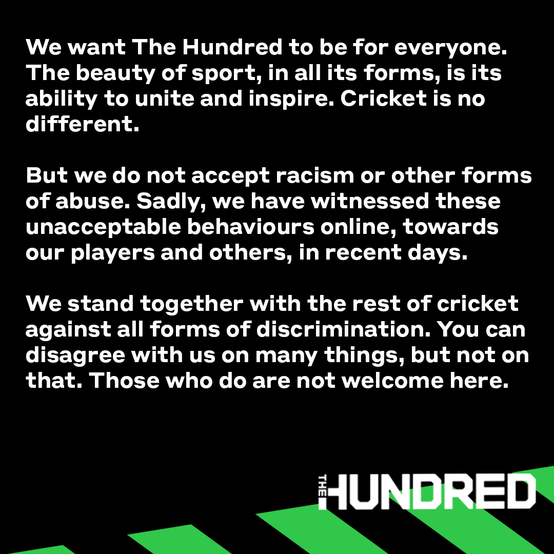 The Hundred tweet media