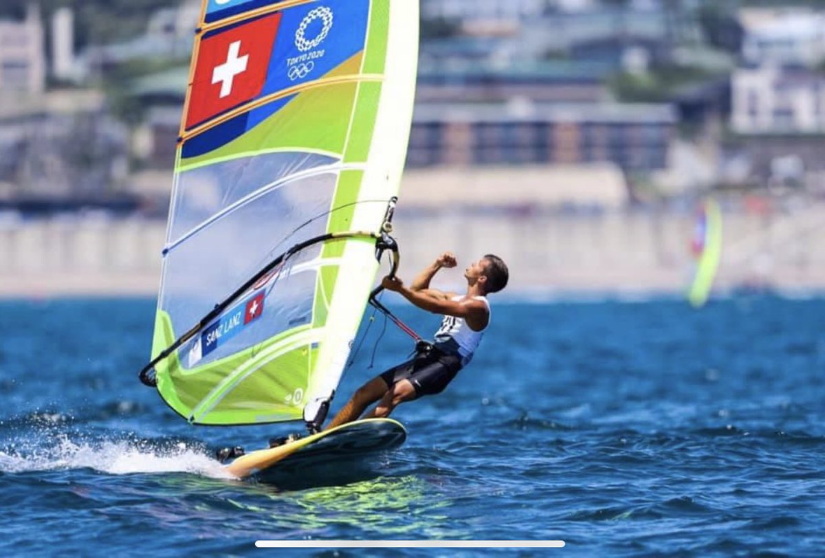 What a start in to the series! Great going <a href="/MateoSUI36/">Mateo Sanz Lanz</a> #SwissSailingTeam #Tokyo2020