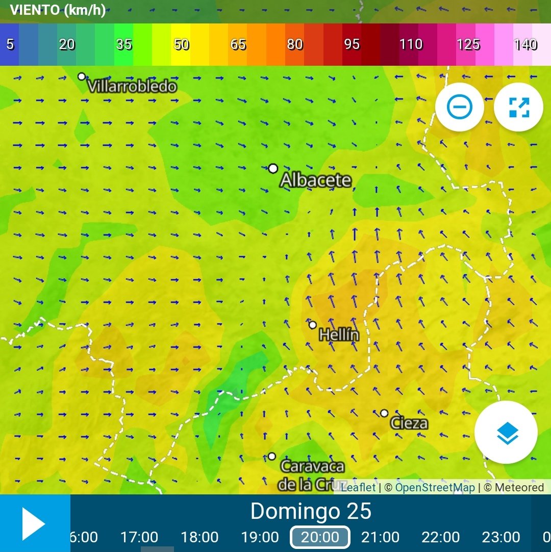 MeteoHellin's tweet photo. ➡️🔥Esta tarde el viento volverá a coger fuerza en la zona del #IFLiétor/#IFTalave e #IFTobarra, alcanzando rachas puntualmente de 50/60km/h de componente sur/sureste. Vía https://t.co/xSd8SVU4UH #IIFF #Albacete #meteoAB https://t.co/ER6ncD1Ih4