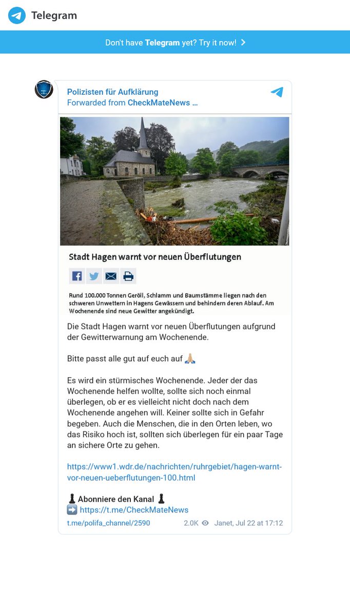 BRechercheteam's tweet photo. Aber #PolizistenfürAufklärung teilen nicht nur Rechts, sondern auch Postings aus bekannten QAnon-Kanälen wie #CheckMateNews und von Verschwörungsdullies wie #EvaHerman, #SaraBennett und #TraugottIckeroth. https://t.co/9GjcBLhjzD