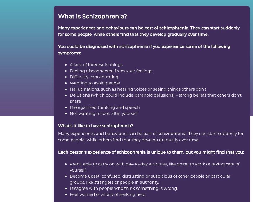 Today is #SchizophreniaAwarenessDay. An often misunderstood + complex condition. Although 1 in 100 people experience it, it should not be a barrier to a happy fulfilling life #SchizophreniaAwareness #NSAD2021

Find out more about #Schizophrenia healthyminds.services/content-articl…