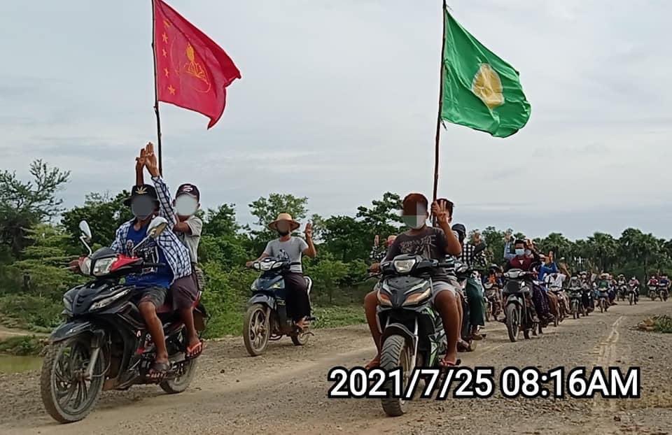 Whether large or small, protests continue against military rule in Myanmar #WhatsHappeningInMyanmar