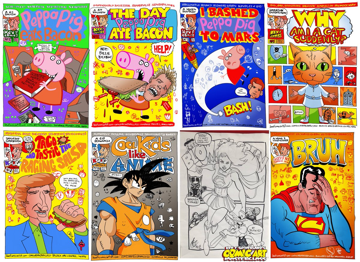 Peppa Pig Frenzy - a week of comics by kids in my Comic Art Masterclasses in @BlowersGreen Dudley @somerville_pri Birmingham & Baldock Arts Herts

kevfcomicart.blogspot.com/2021/07/peppa-…